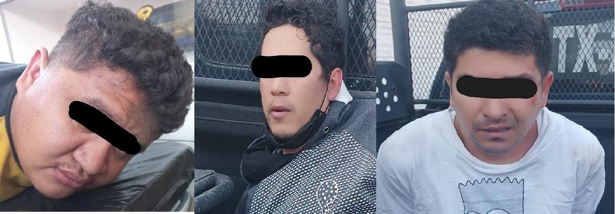 Detienen em Texcoco a presuntos responsables de robo de llantas 