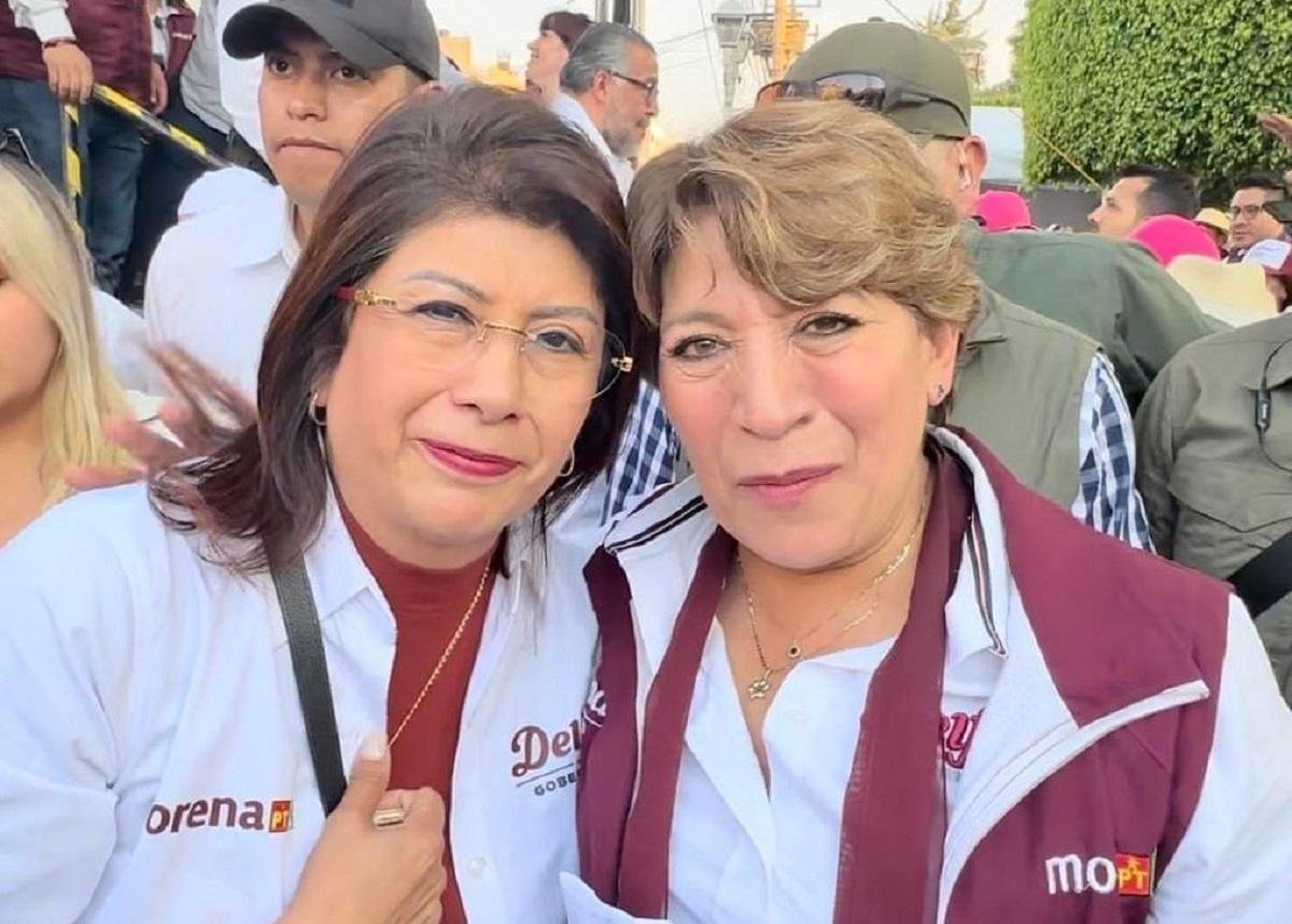 La alcaldesa de Tecámac Mariela Gutiérrez felicito a Delfina Gómez por su triunfo en el estado de México