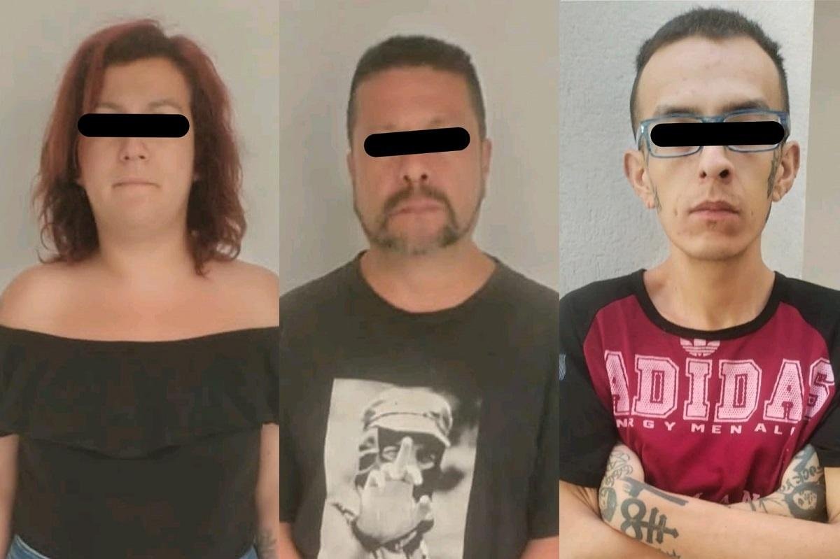 Detienen en Ecatepec a dos hombres y una mujer que portaban 35 envoltorios de cocaína y cristal