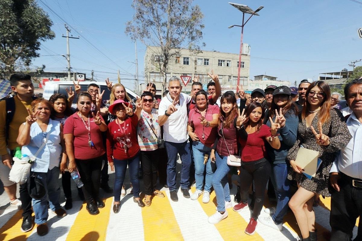 Alcalde de Ecatepec entrega 21 vialidades rehabilitadas; se invirtieron 120 millones de pesos