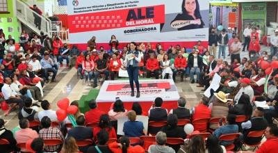 Militancia priista camima junta para defender al Edoméx: Alejandra del Moral 