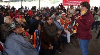 “Sumamos puntos, sumamos apoyos, sumamos fuerza y liderazgos de MORENA”, afirma Delfina Gómez