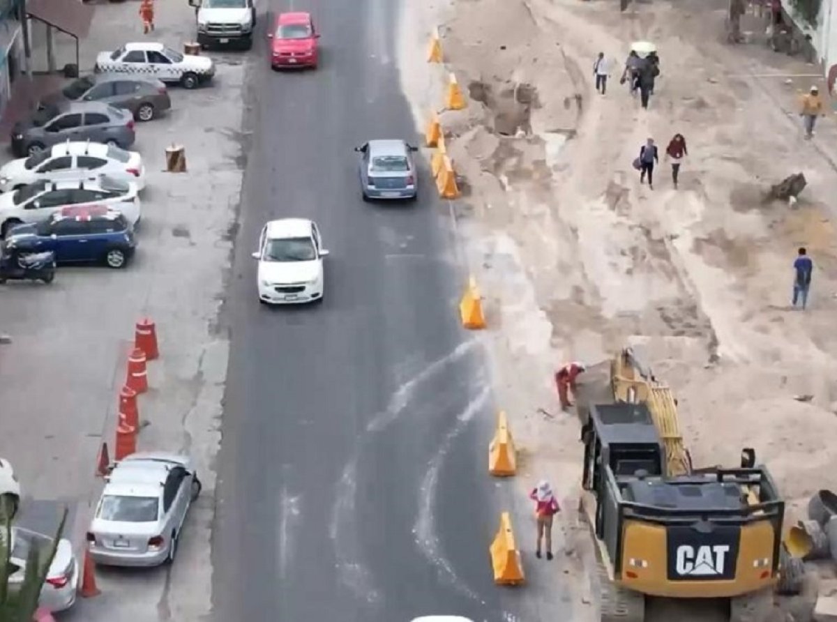 Avanza obra del colector en Boulevard Ojo de Agua