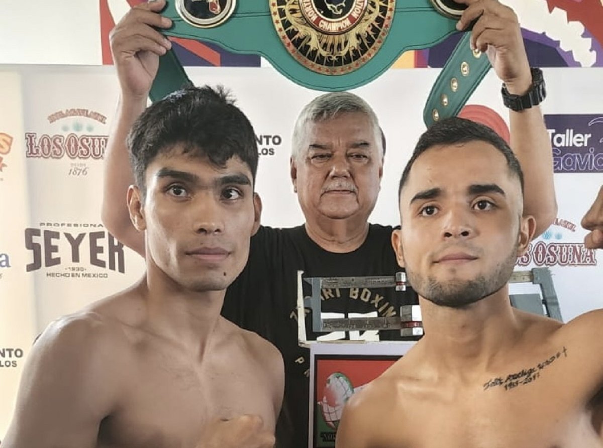 Disputan campeonato NABF supergallo, Luis ‘Iron Boy’ Alvarado y l mazatleco Jesús ‘Veneno’ Arechiga