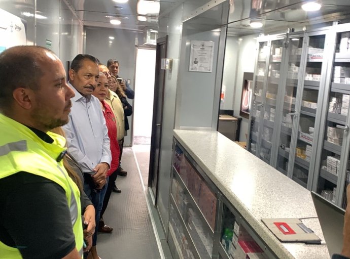 Teotihuacán Recibe al Dr. Vagón  de la Fundación Grupo México