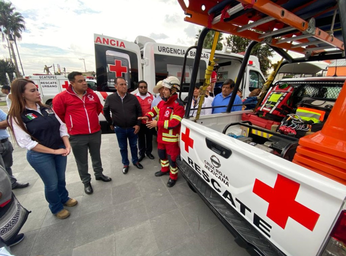 Cruz Roja Ecatepec Fortalece Flota con Contribución Notable de Empresarios Locales