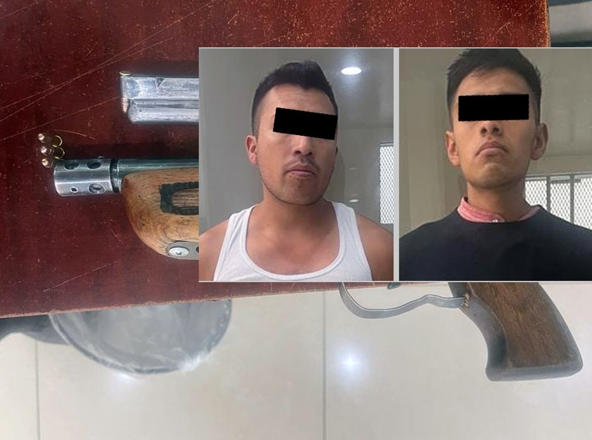 Capturan en Teotihuacán a Dos Sujetos que Portaban un Arma y Sustancias Ilícitas