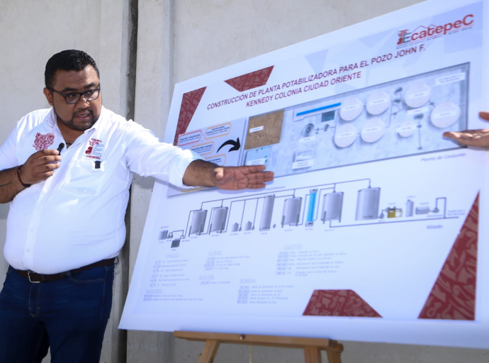 Primer Regidor de Ecatepec Ernesto Santillán Supervisa Obras Hidráulicas 