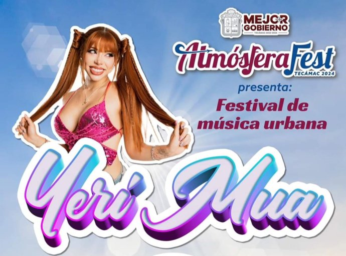 Yeri Mua encabeza la Cartelera del Atmósfera Fest 2024: Jornada de Música Urbana