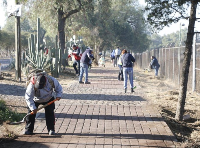 Alcalde de Teotihuacán encabeza Campaña de Limpieza en Zona Arqueológica