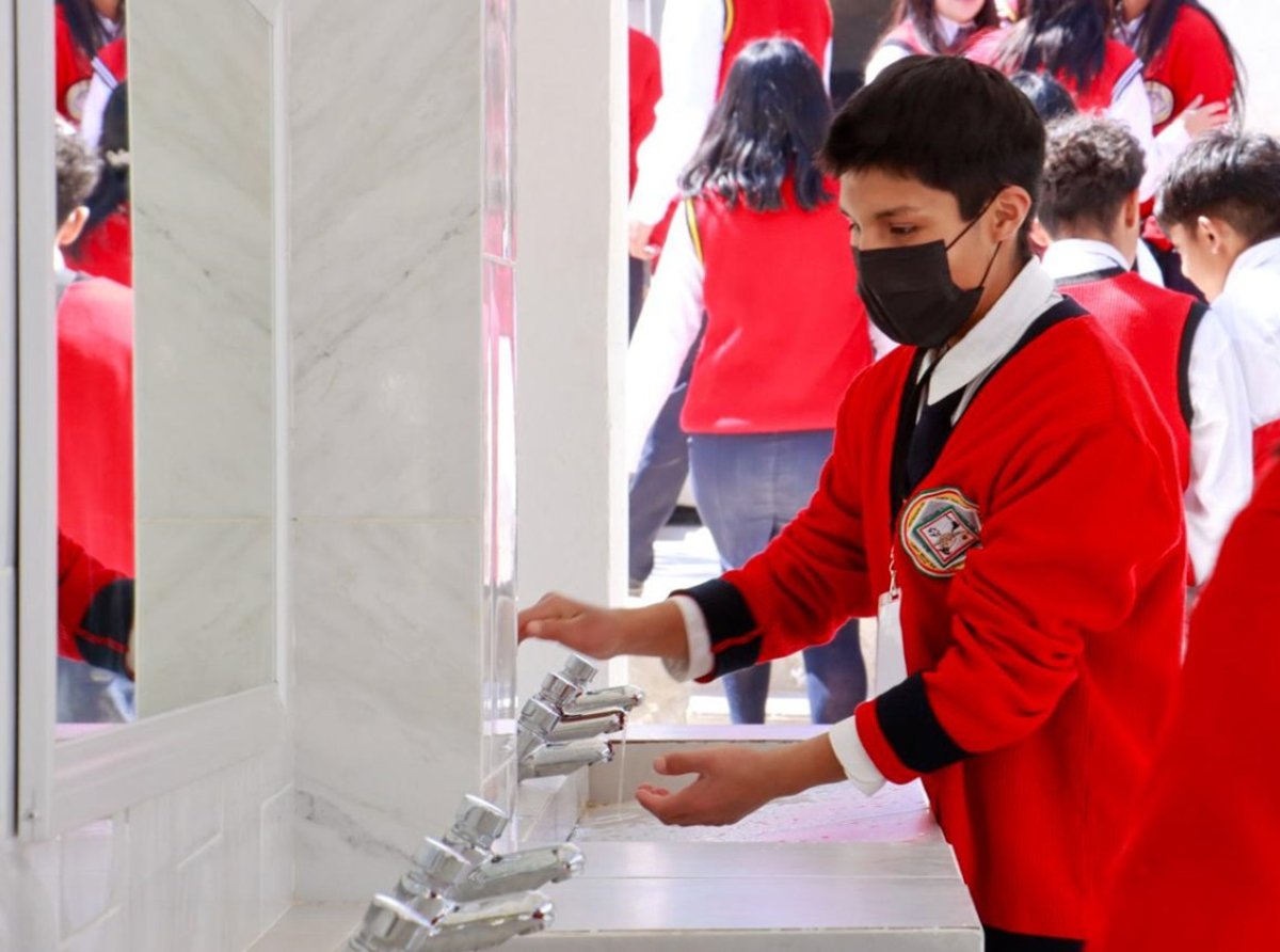 Inauguración de Módulos Sanitarios en Escuela Preparatoria de Chimalhuacán