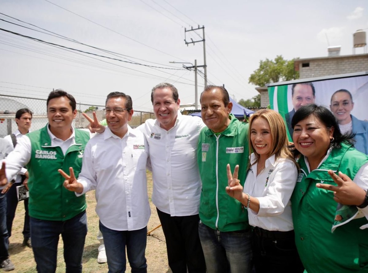 Personal de Salud respalda candidaturas políticas en Ecatepec durante evento de campaña