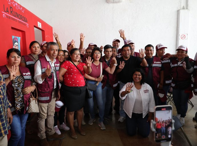 Candidata al Senado de "Sigamos Haciendo Historia" Recibe Respaldo de Militantes en 15 Municipios