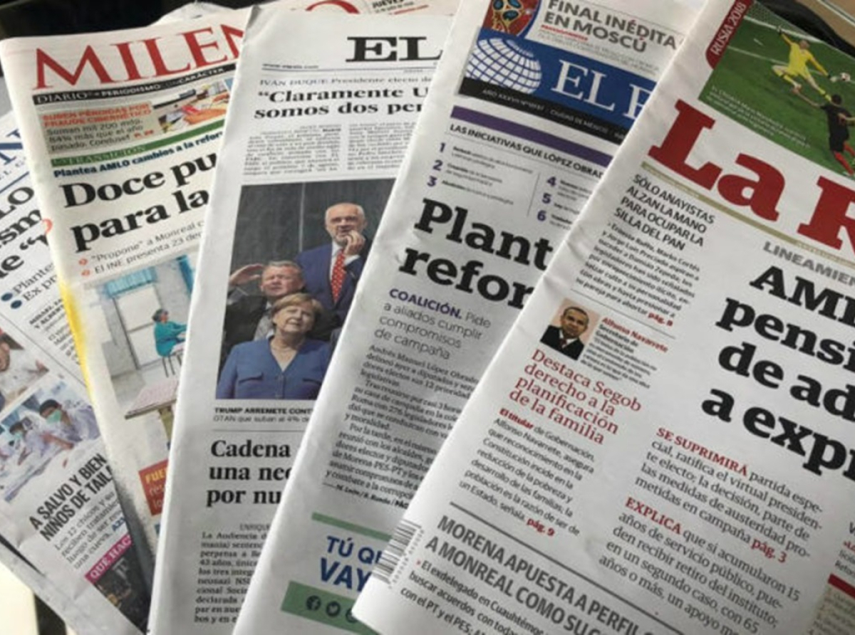 Primeras Planas de Periódicos Nacionales Lunes 27 de Mayo 2024