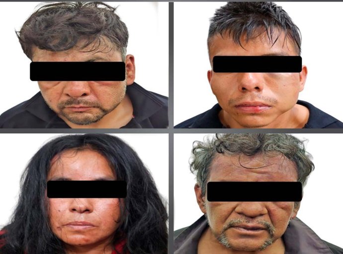 Vinculan a proceso a cuatro presuntos miembros de célula delictiva de Jalisco por doble homicidio en Huehuetoca