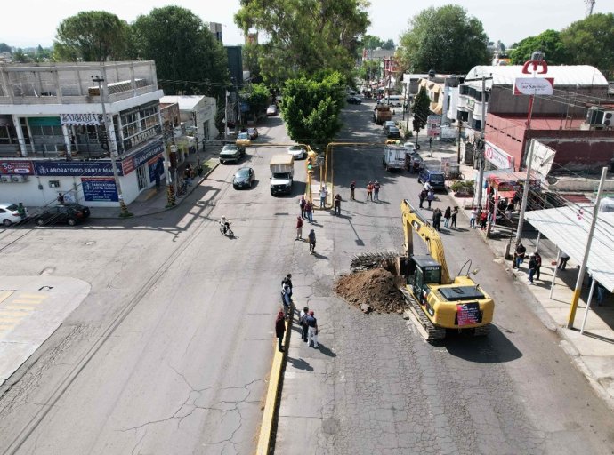 Avanza construcción de colector pluvial en Jardines de Morelos, Ecatepec