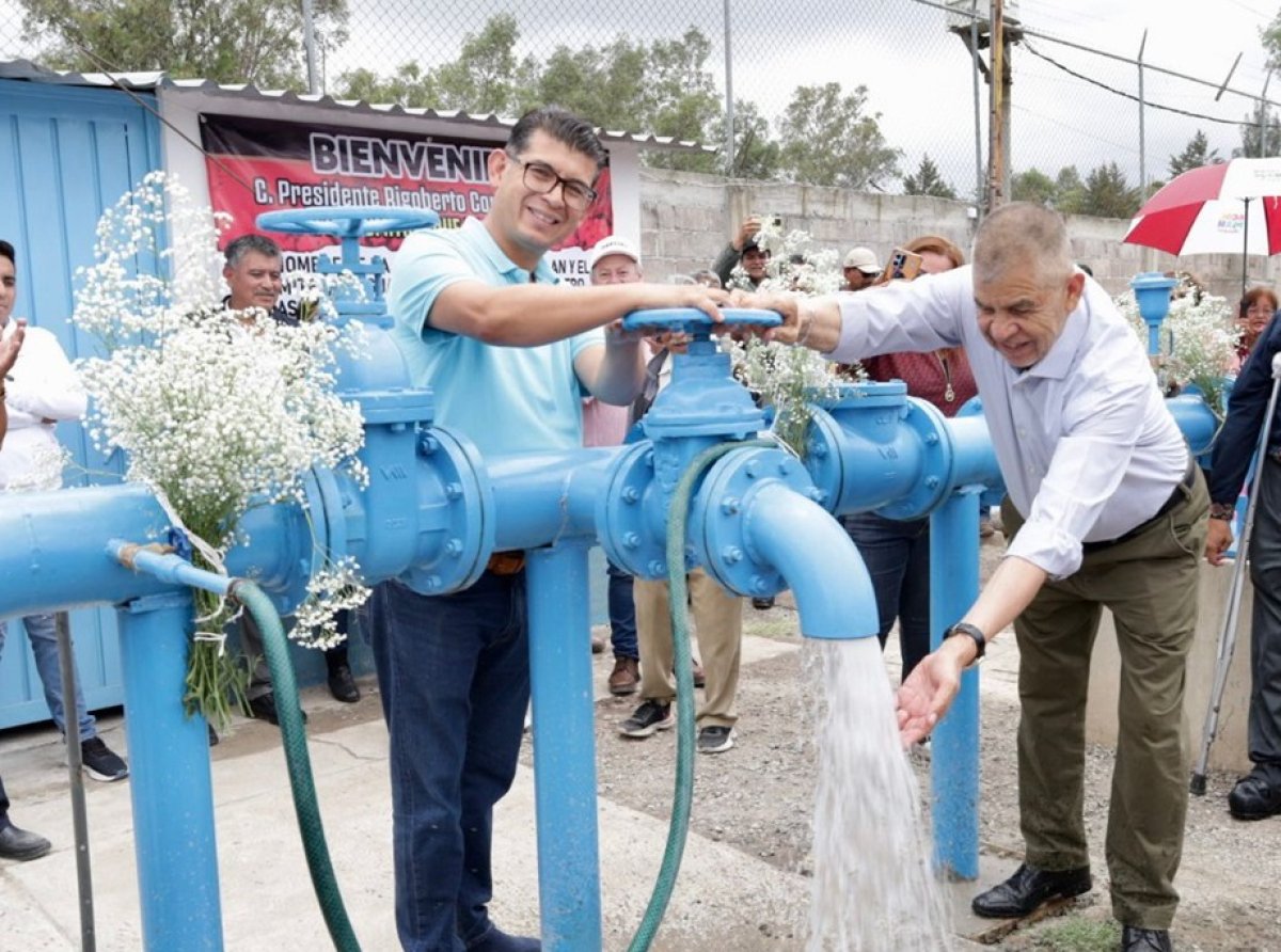 Nuevo pozo de agua potable beneficiará a 14 mil habitantes en Acolman