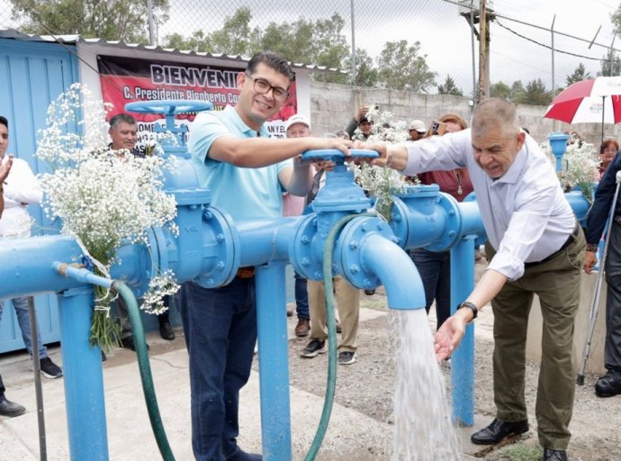 Nuevo pozo de agua potable beneficiará a 14 mil habitantes en Acolman
