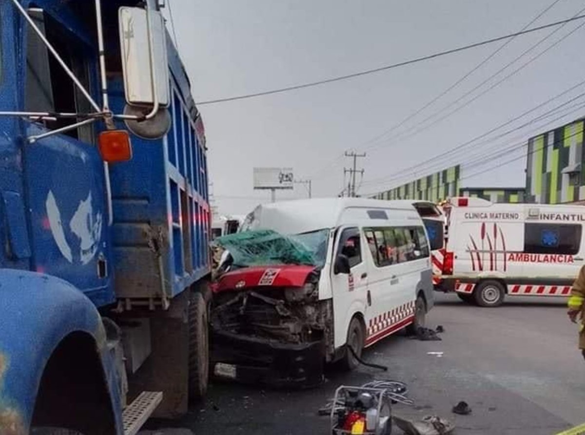 Accidente en Tultitlán: Una mujer fallecida y Trece lesionados en choque vial