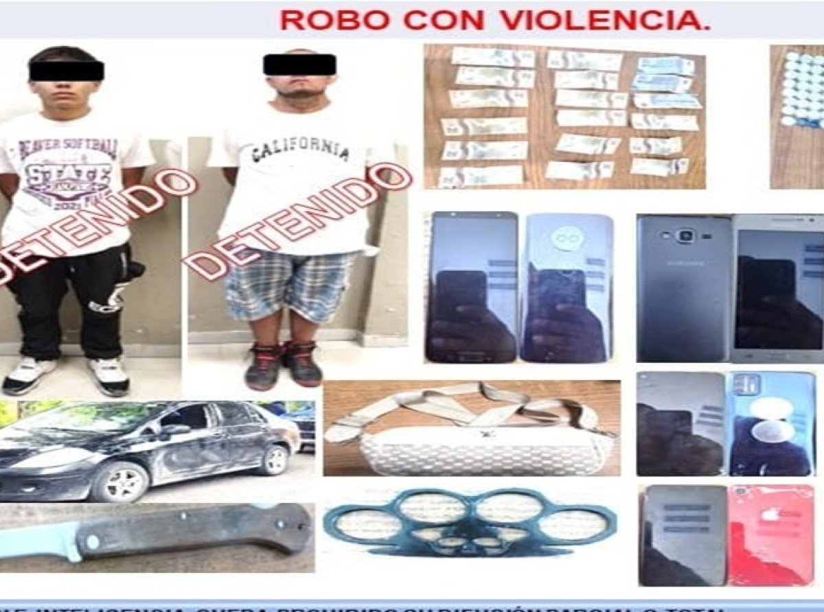 Tres detenidos por robo con violencia en Texcoco