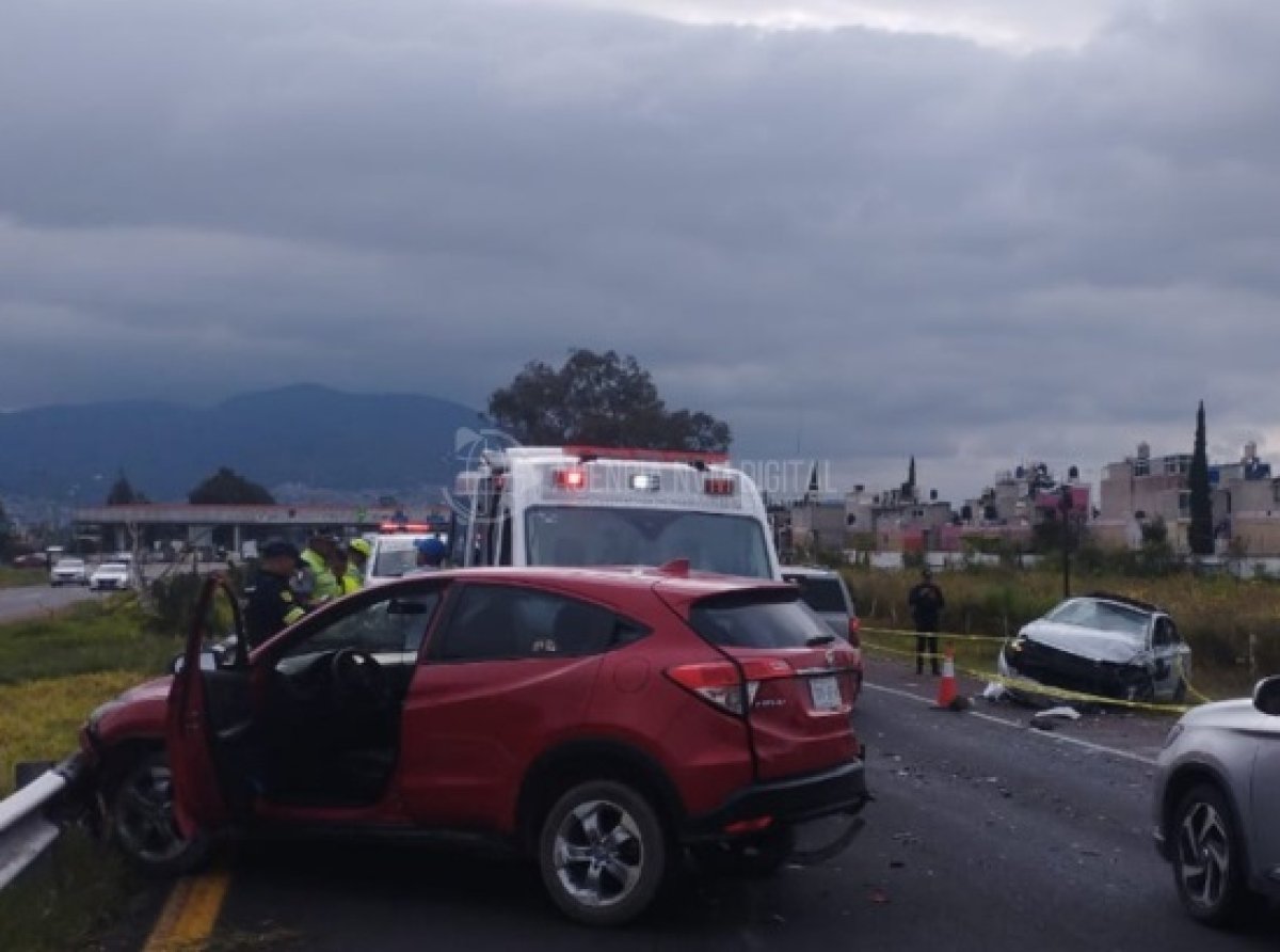 Accidente en autopista México-Pirámides: un muerto y circulación afectada