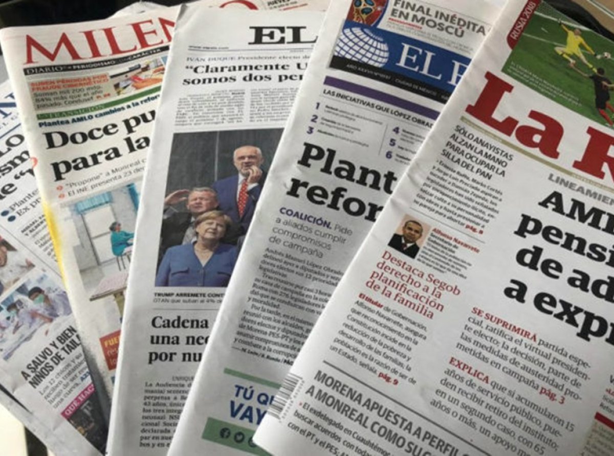 Primeras Planas de Periódicos Nacionales Lunes 25 de Noviembre 2024