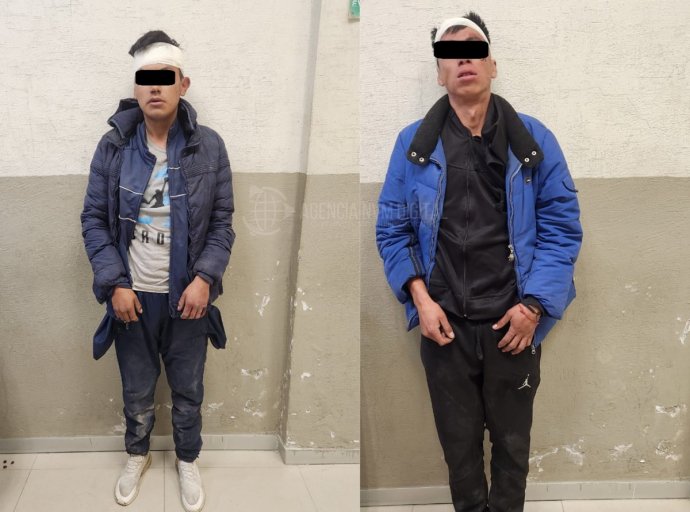 Detienen a dos hombres por robo con violencia en Texcoco