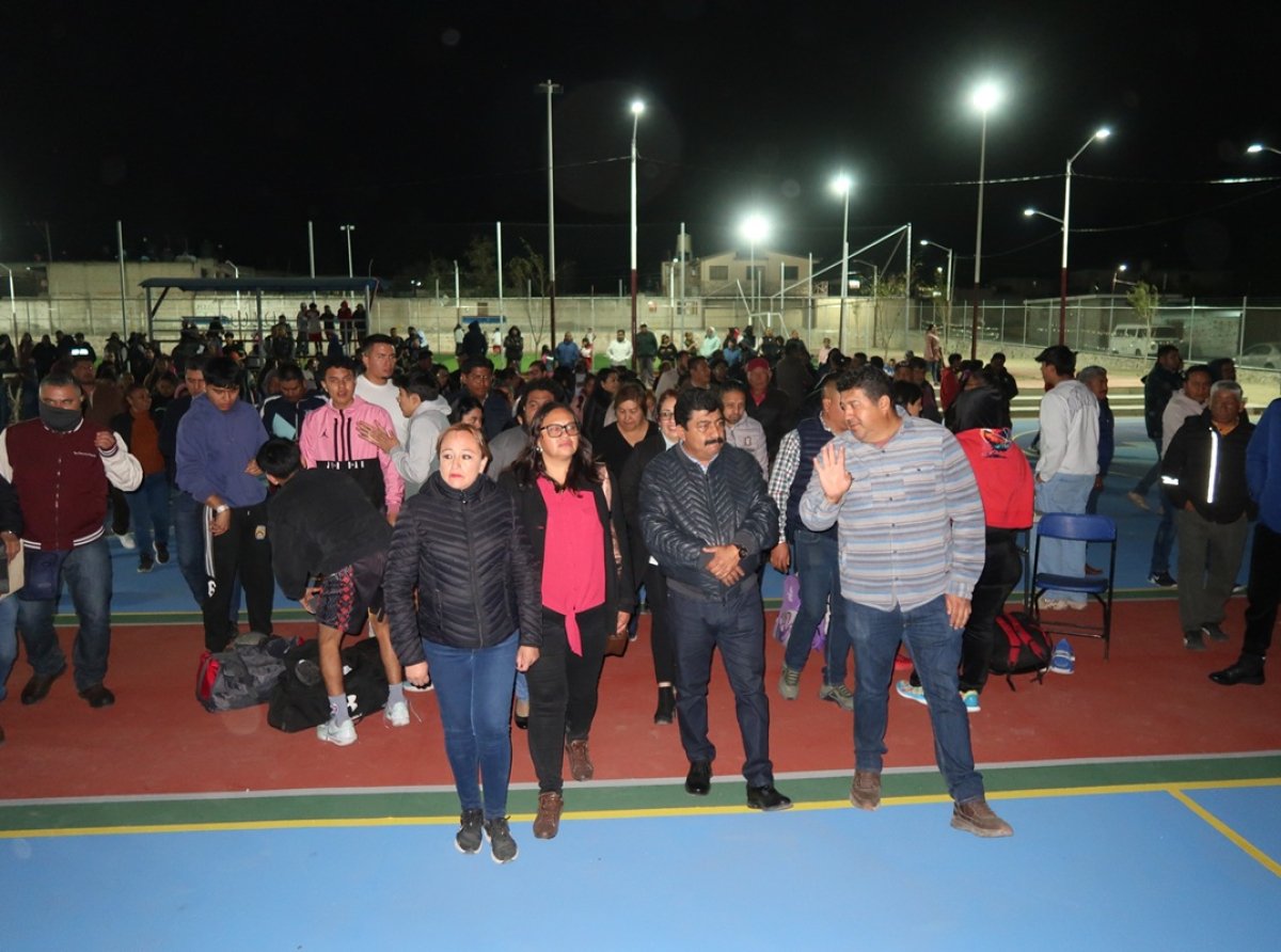 Inauguran segunda etapa del multideportivo en Texcoco