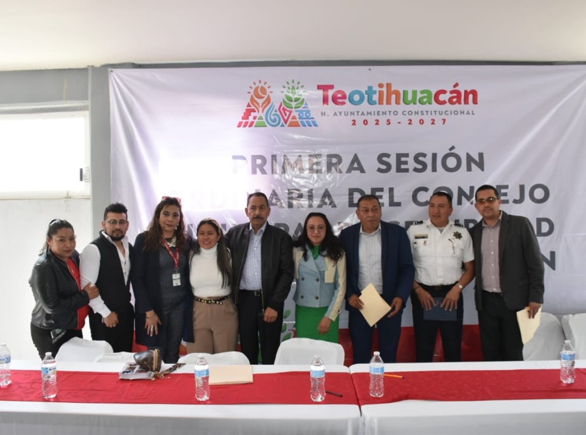 Teotihuacán refuerza estrategias de prevención del delito en 1ª Sesión del Consejo de Seguridad 2025