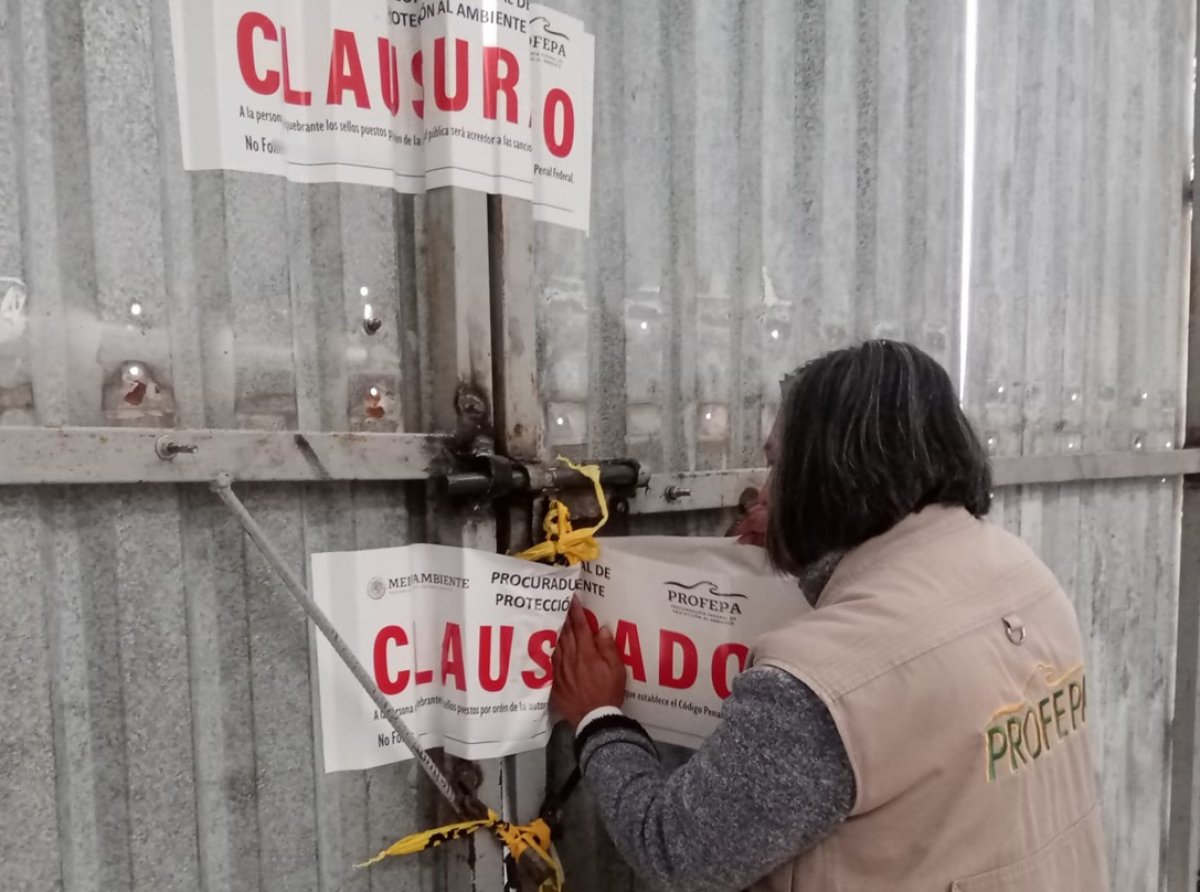 Derrames tóxicos y falta de seguridad: Profepa clausura empresa en Lerma