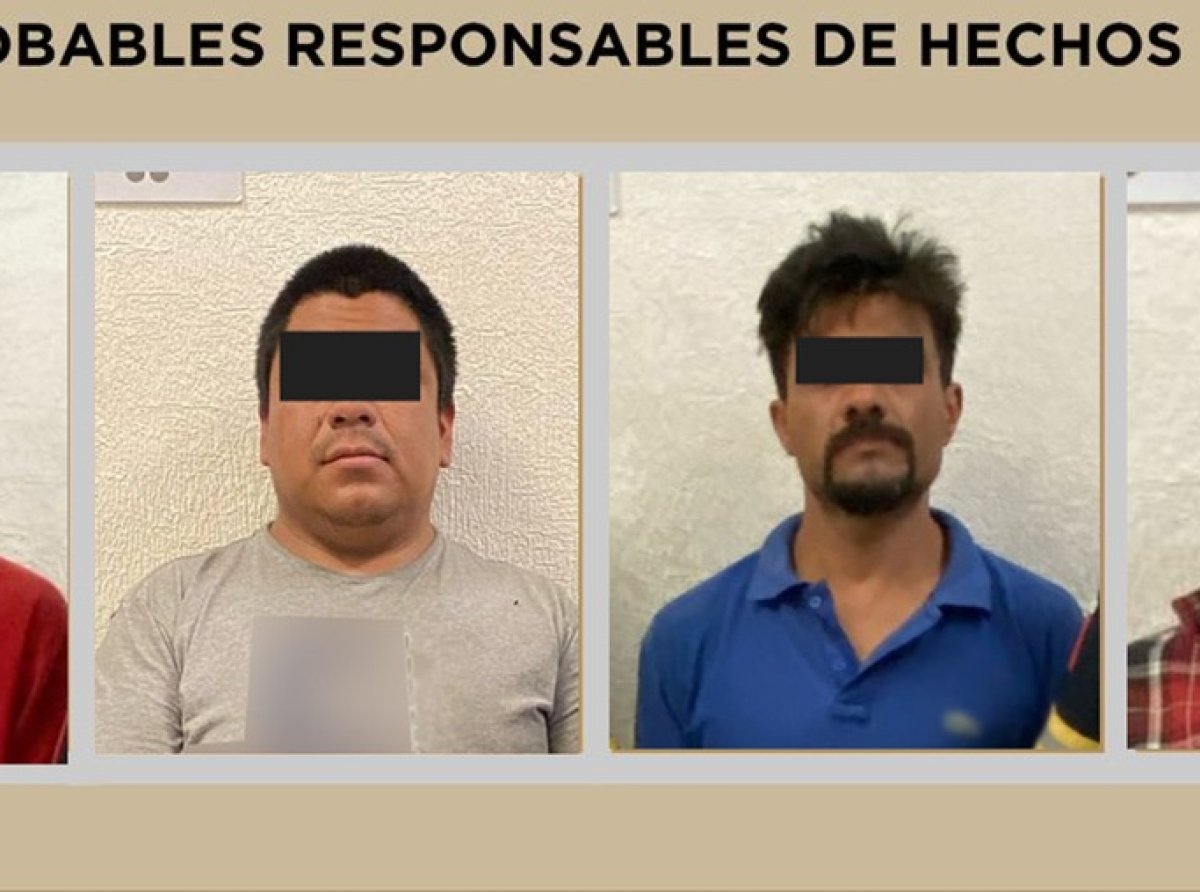 Detienen a cuatro hombres y aseguran vehículos vinculados a robo a transportistas en Edomex