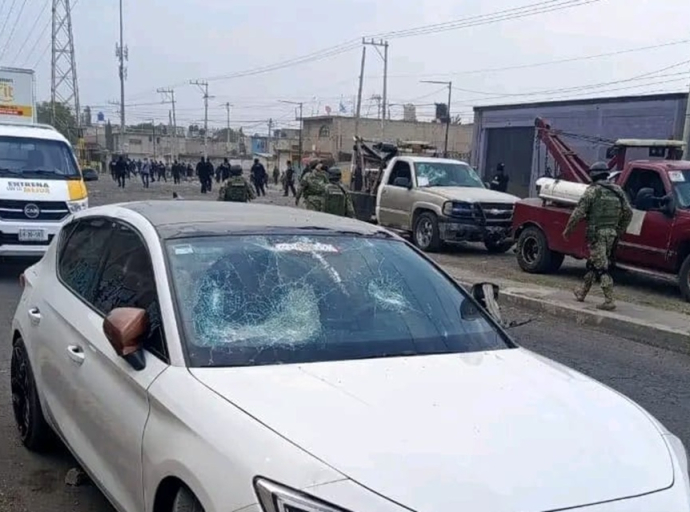 Cateo en Valle de Chalco desata disturbios; autoridades son agredidas a tiros y pedradas