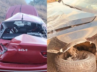 Dos accidentes simultáneos en el kilómetro 28 de la autopista México-Tulancingo dejan saldo de dos lesionados