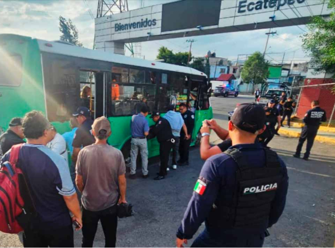 Refuerzan vigilancia en transporte público en límites de Ecatepec para prevenir delitos y acoso