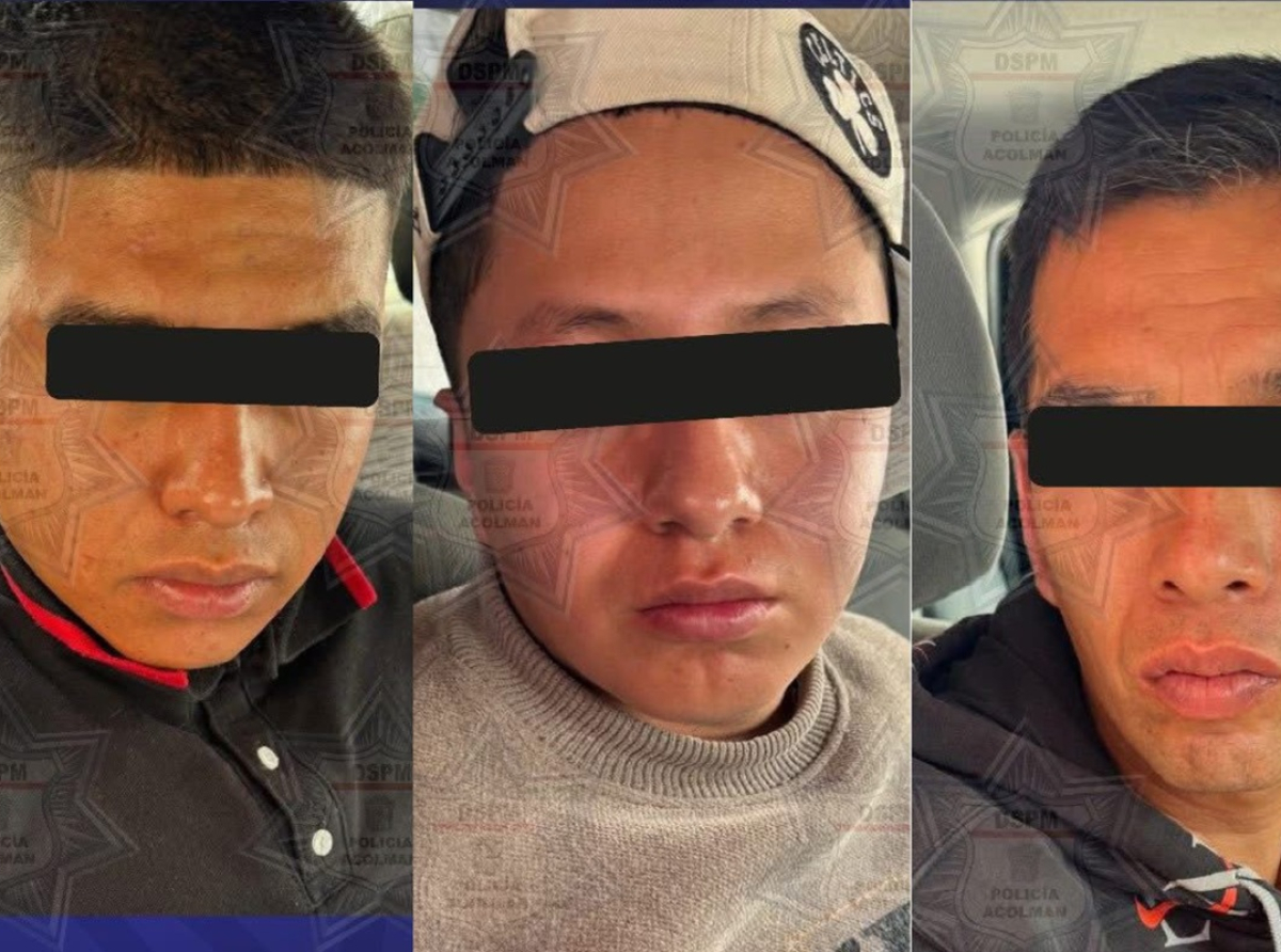 Frustran extorsión en Acolman y detienen a tres personas