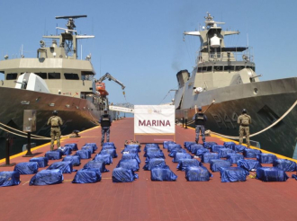 Marina decomisa cargamento millonario de droga en Acapulco