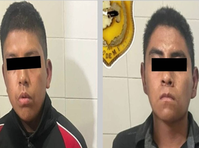 Detienen en Axapusco a dos hombres por presunta extorsión