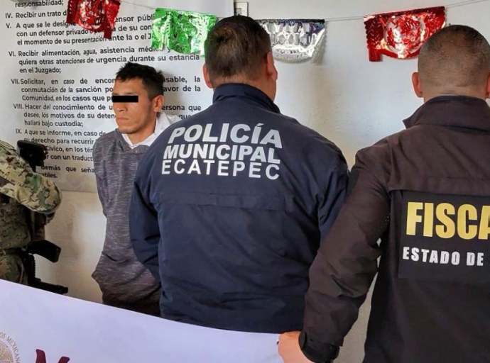 Detienen en Ecatepec a sujeto buscado en CDMX