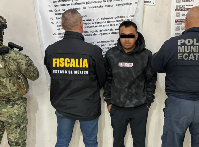 Detienen en Ecatepec a presunto feminicida buscado en CDMX
