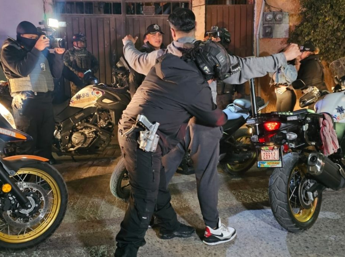 Aseguran motos y droga durante operativo en Ecatepec