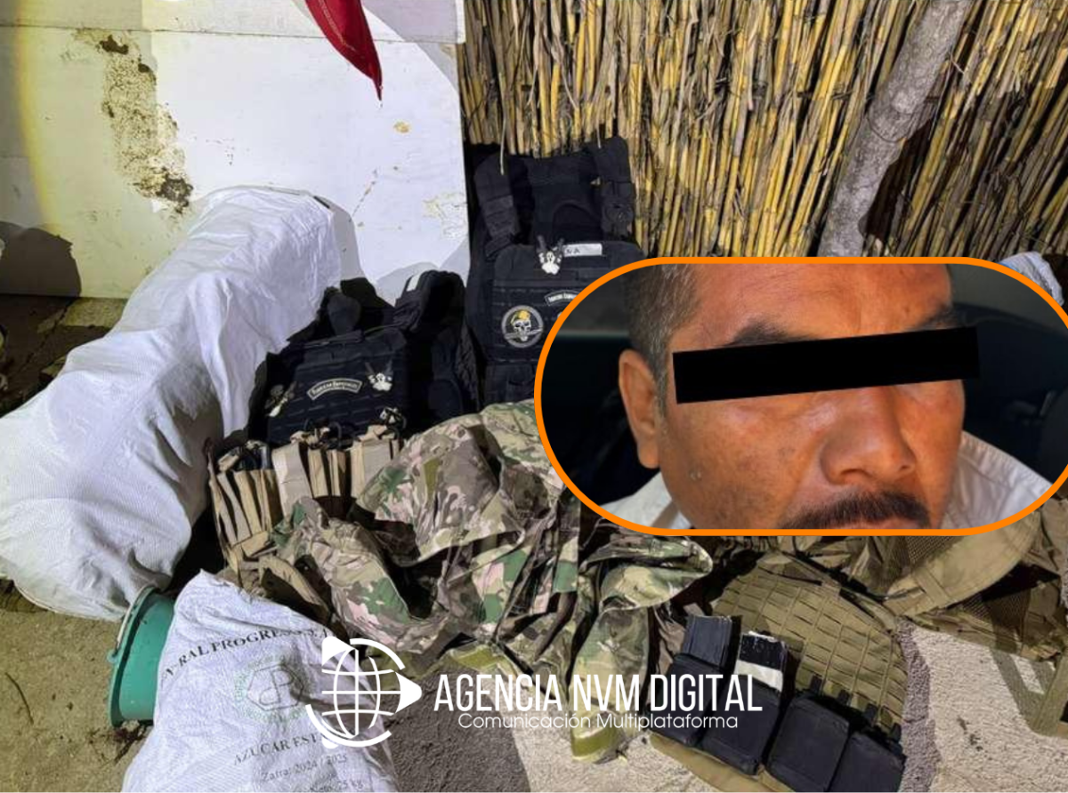 Detienen a sujeto con arsenal y equipo táctico en Oaxaca