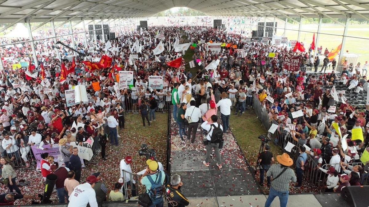 Gran Recibimiento en Tecámac a Delfina Gómez; Congrega a más de 20 mil personas