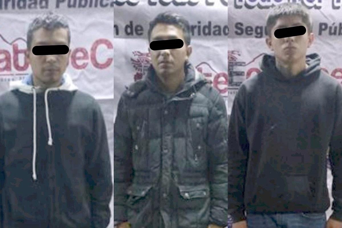 Policía de Ecatepec frustra robo a una vivienda y detiene a 3 presuntos delincuentes