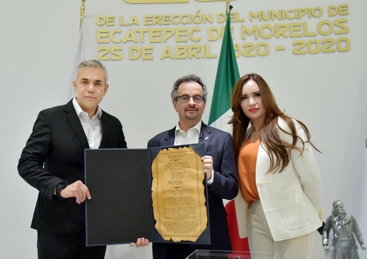 Alcalde de Ecatepec y  embajador de Reino Unido acuerdan estrechar lazos en materia educativa, cambio climático y tecnología