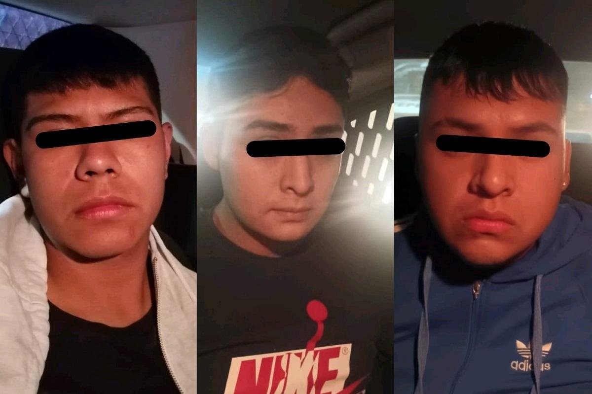  Policía de Ecatepec detiene a tres jóvenes que portaban armas de uso exclusivo de las fuerzas armadas